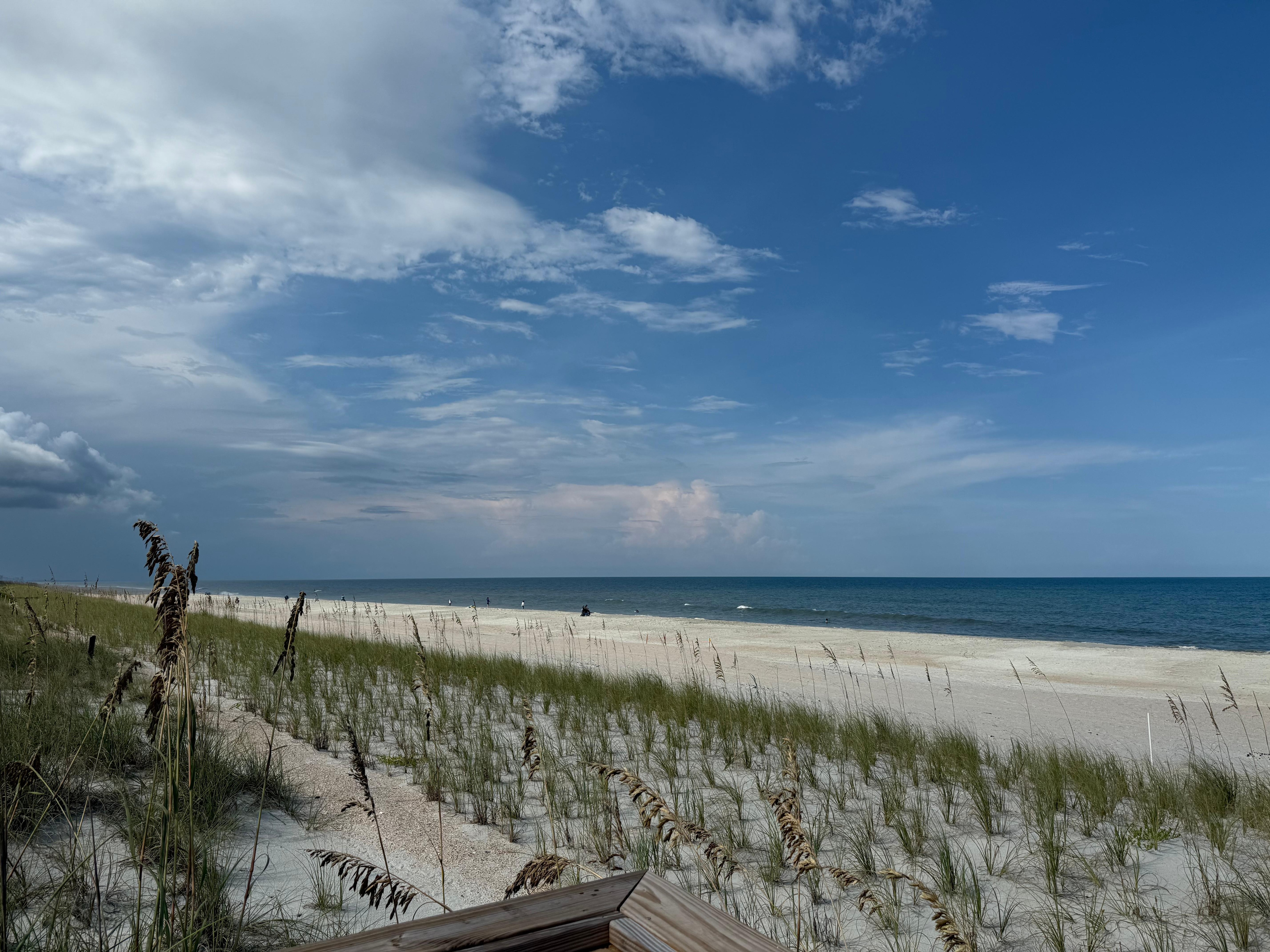 Very few people on the beach in August!