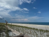 Very few people on the beach in August!