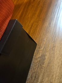 Metal bed frame that’s bent and sticking out making it a hazard and cut my husbands toe.