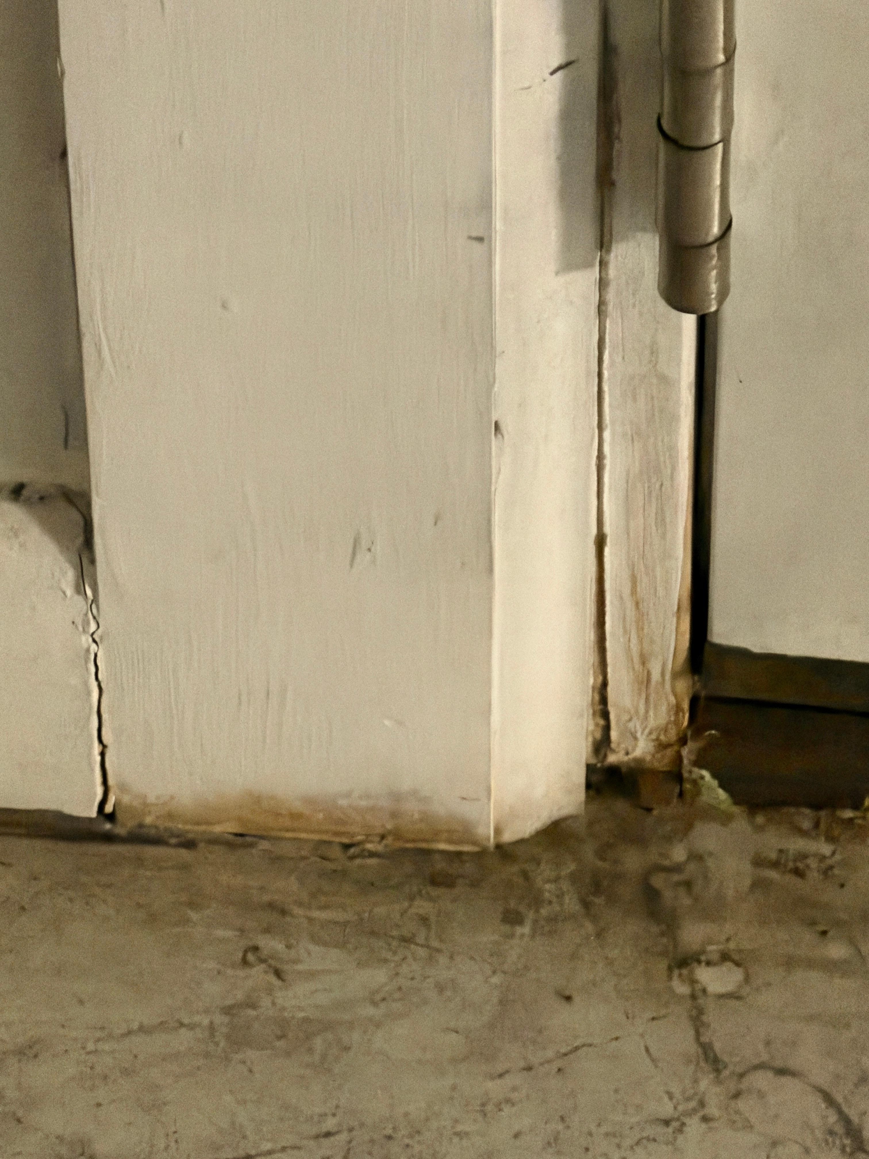 One of the baseboards 