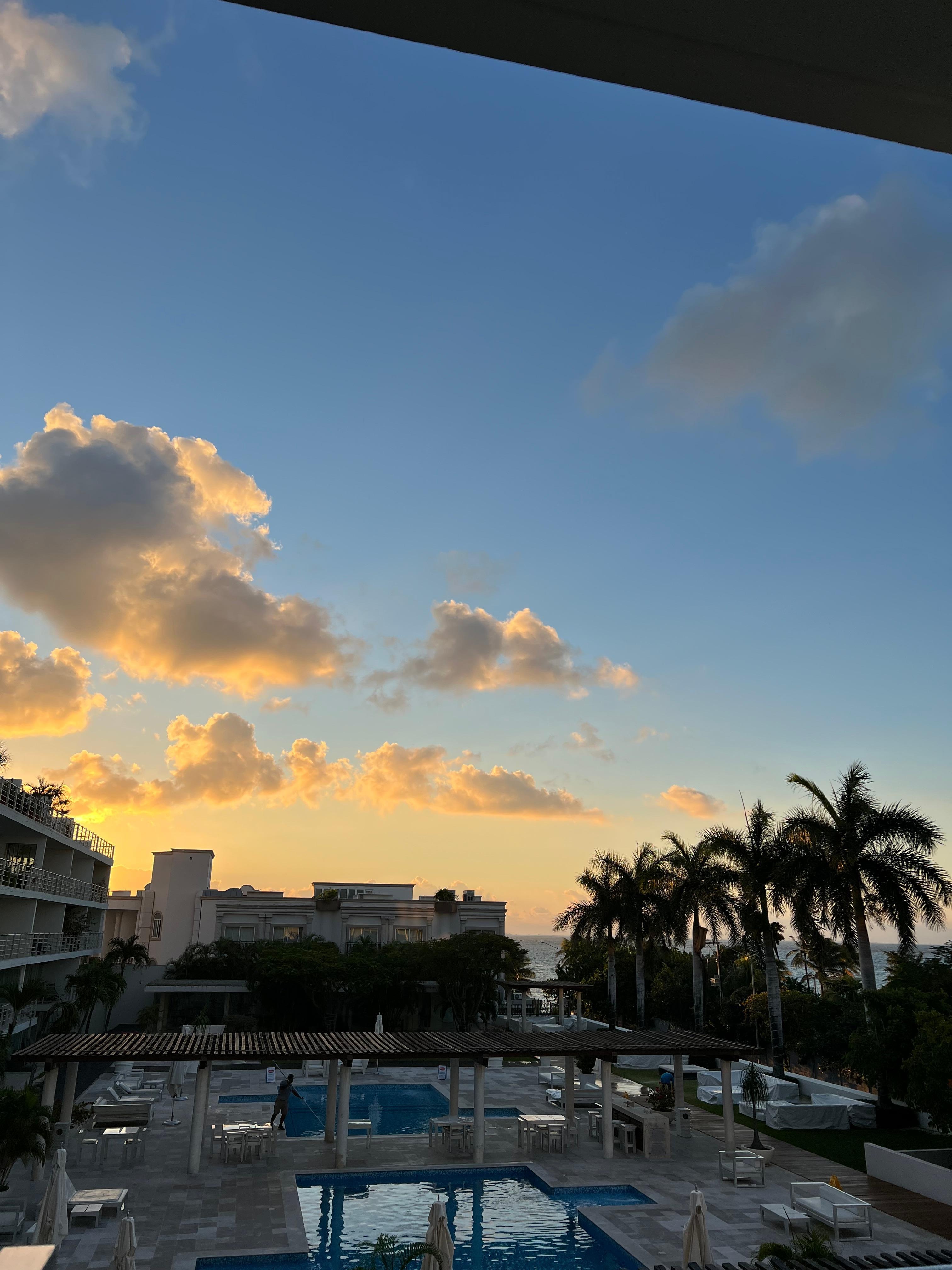 Sunrise from the balcony