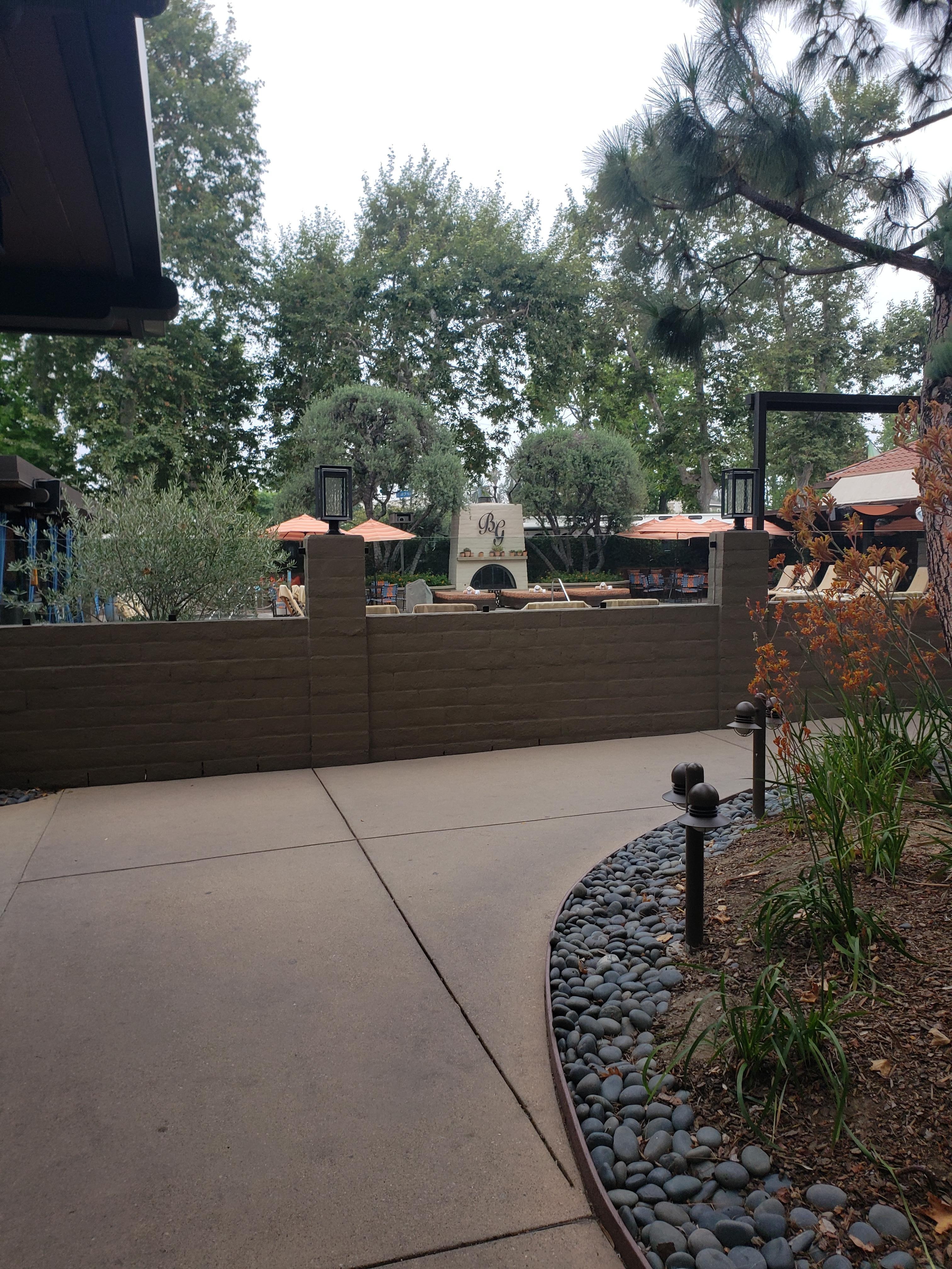 Walkway to pool.