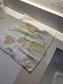 Towel dirty . Very disgusting