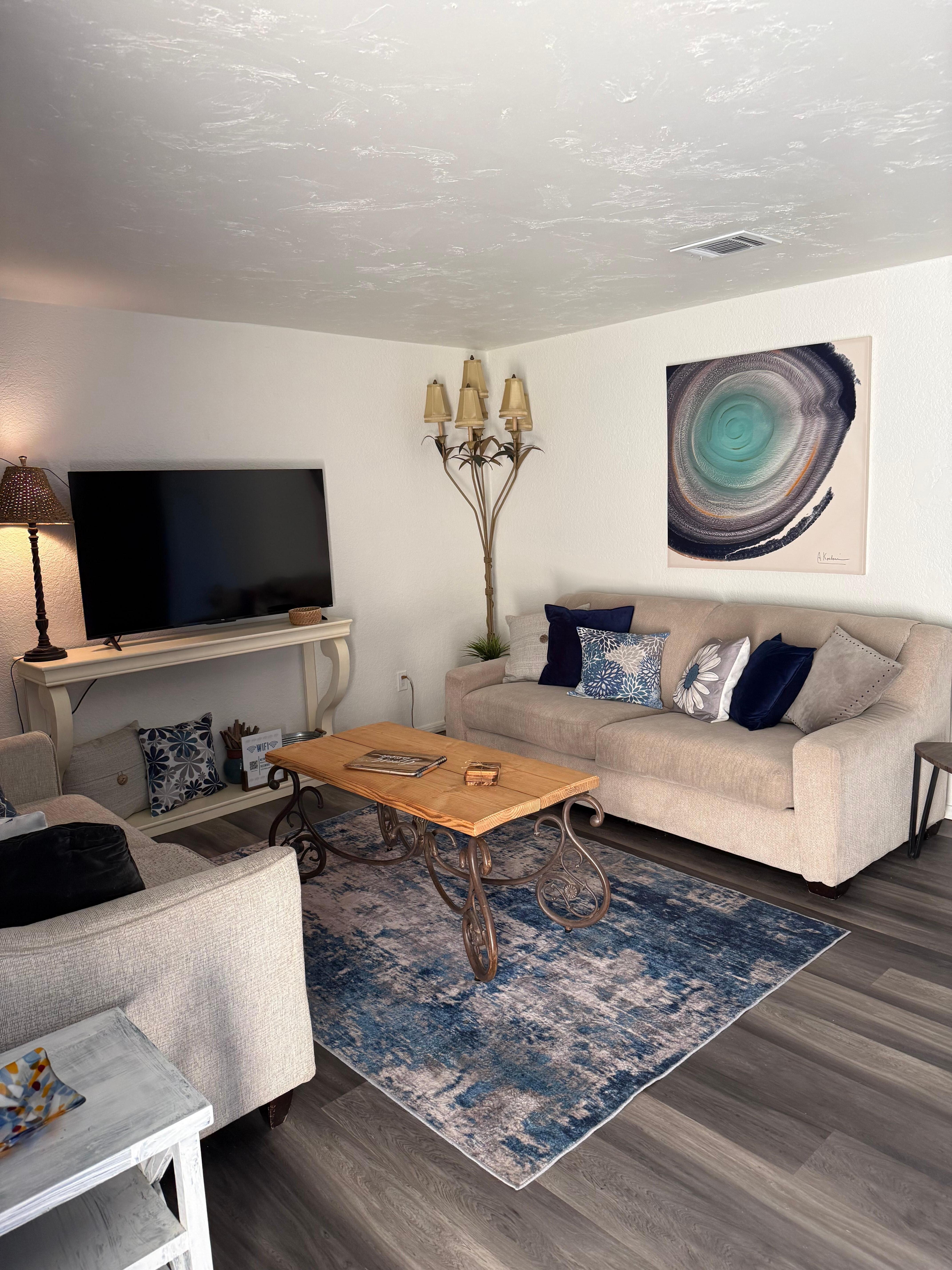 Living room is so homey!