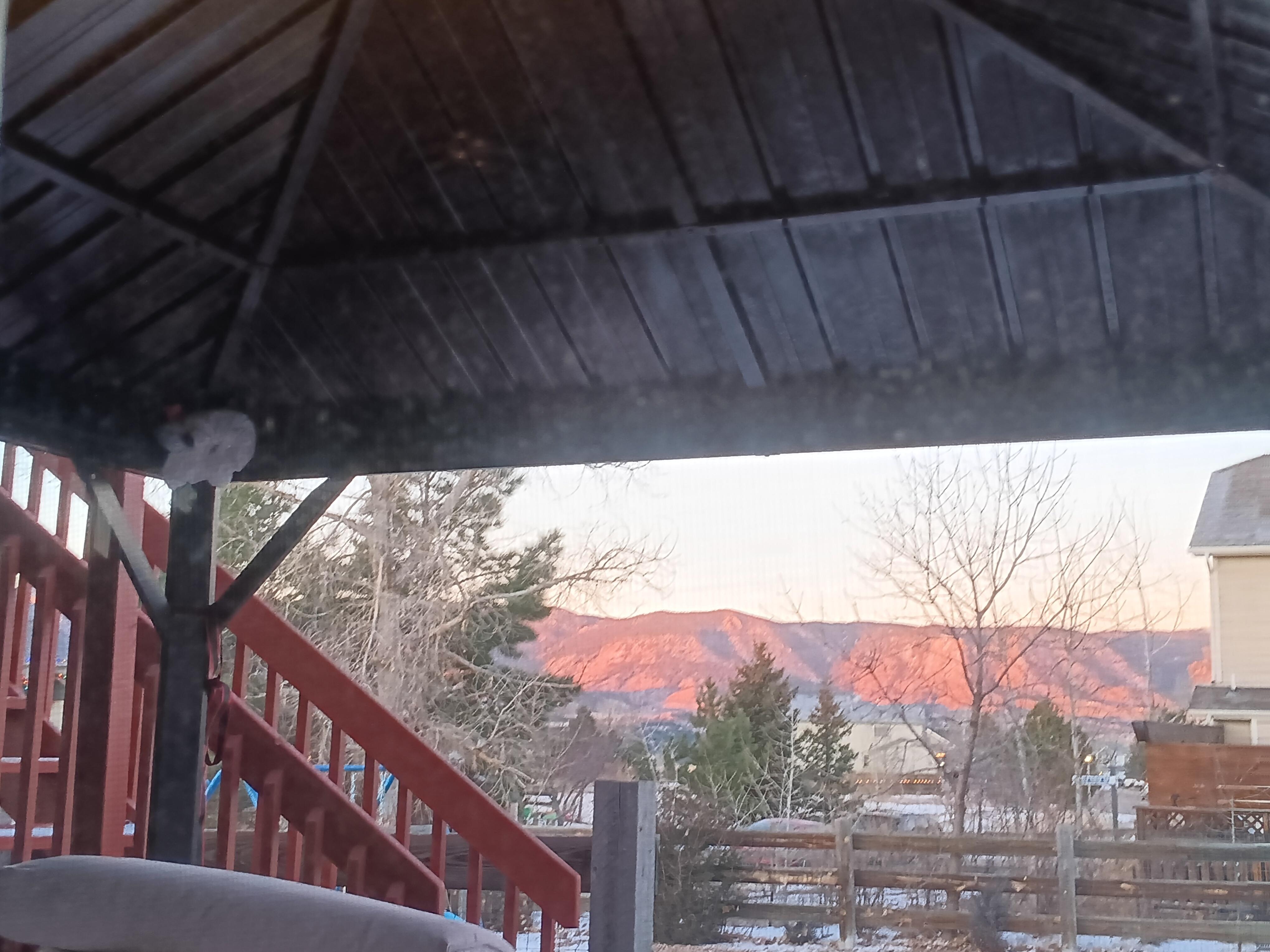 View from the sliding door