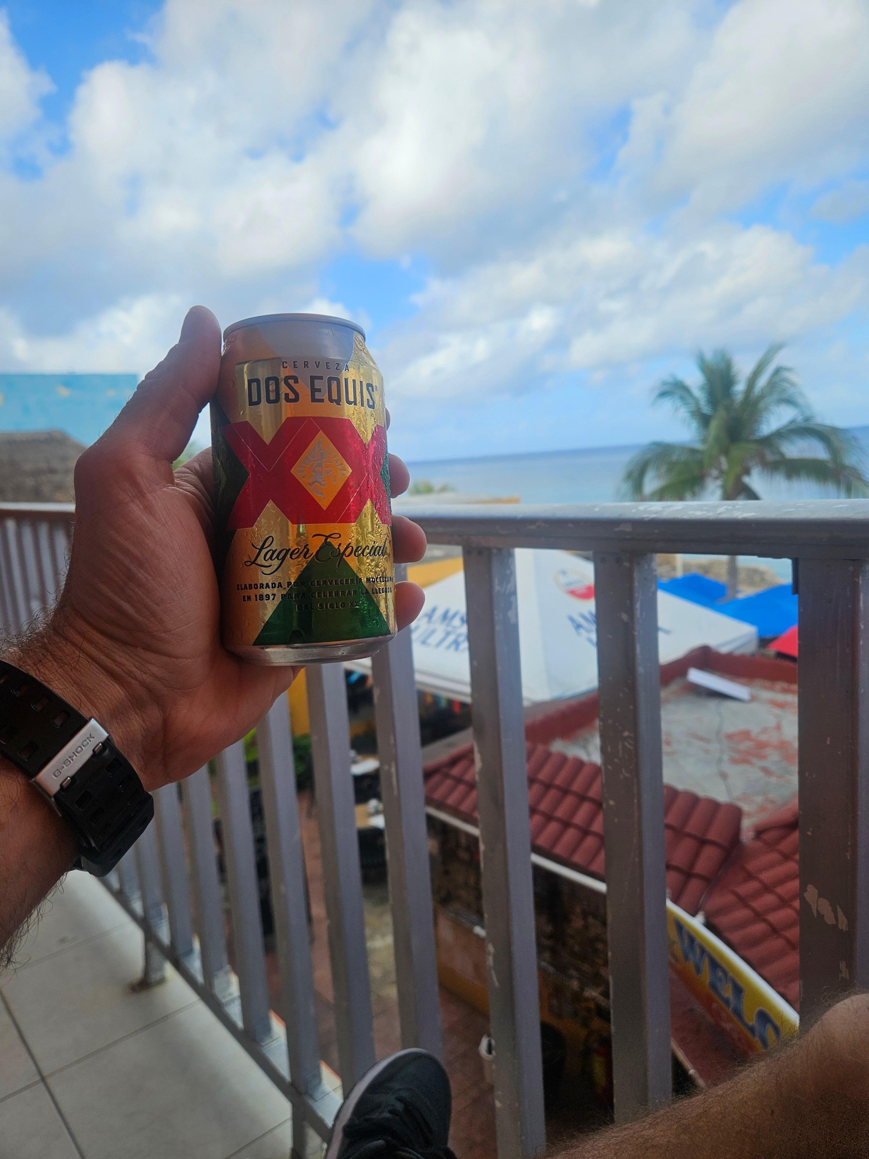 Beer from the 711 across the street. 