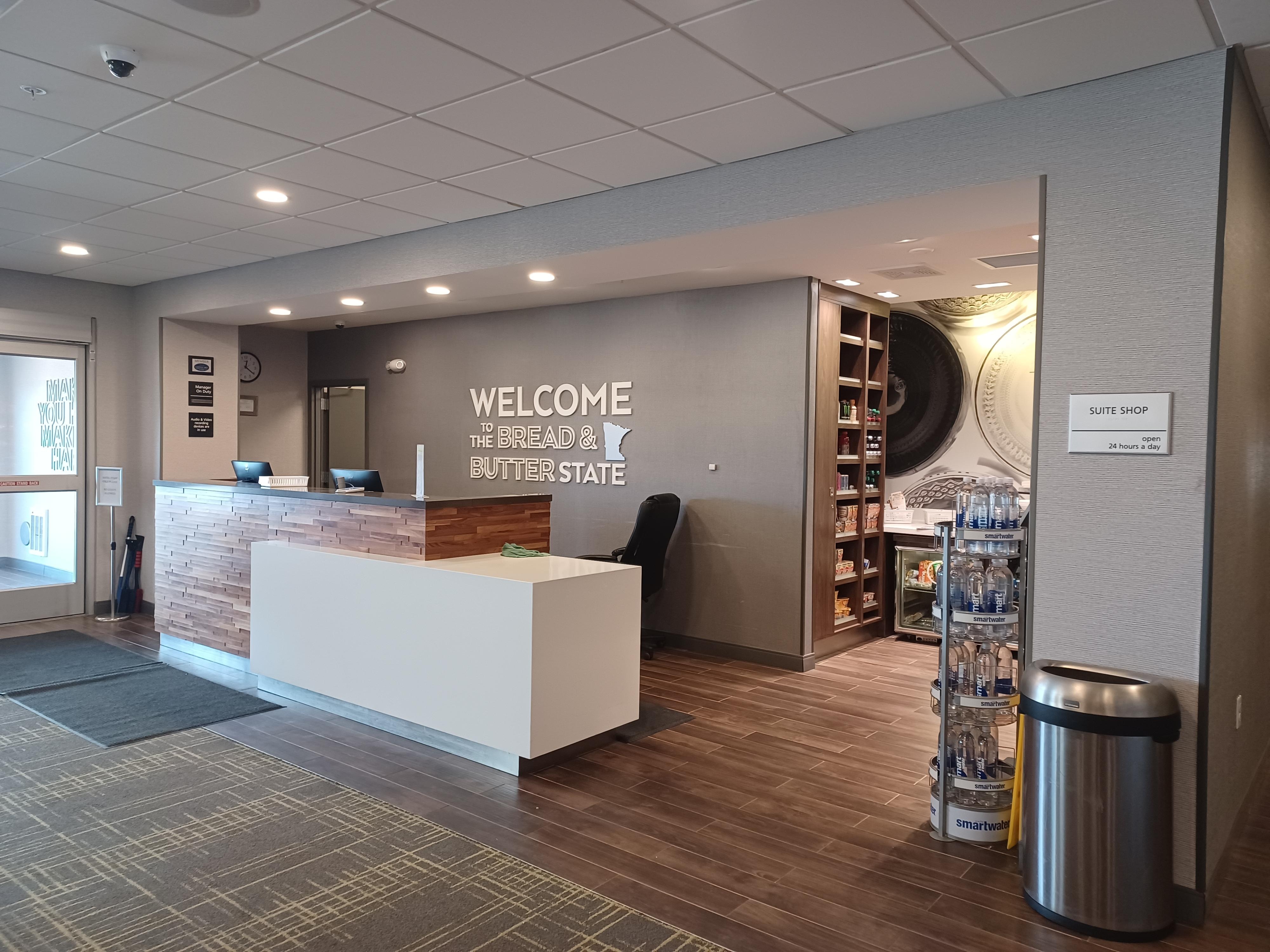 front desk and shop