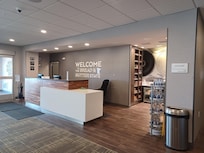 front desk and shop