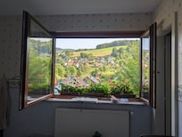 Blick aus dem Küchenfenster Richtung Norden