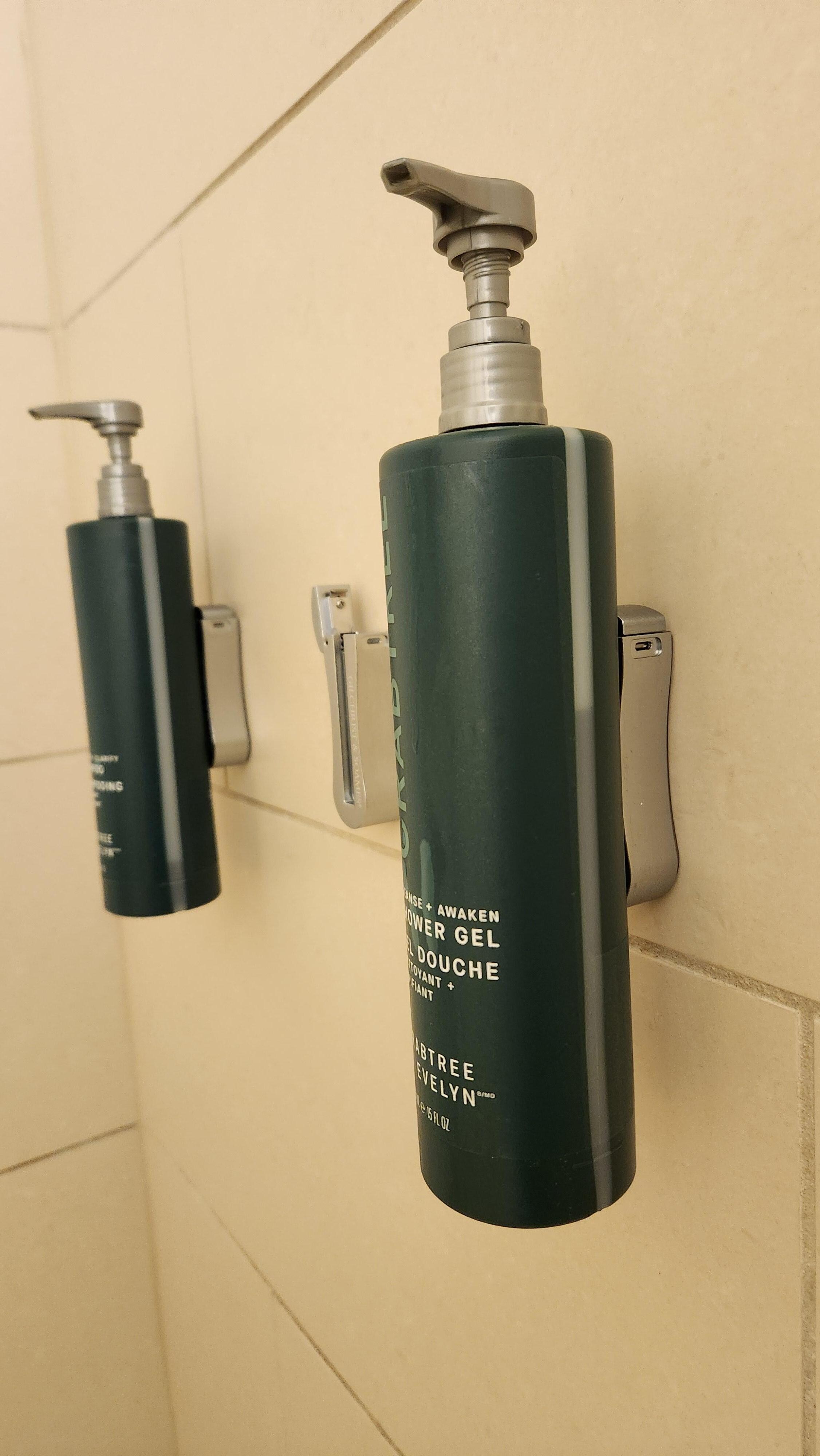 Lotion not attached to dispenser.