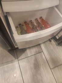 Broken refrigerator drawer. *Ice machine is broken also*