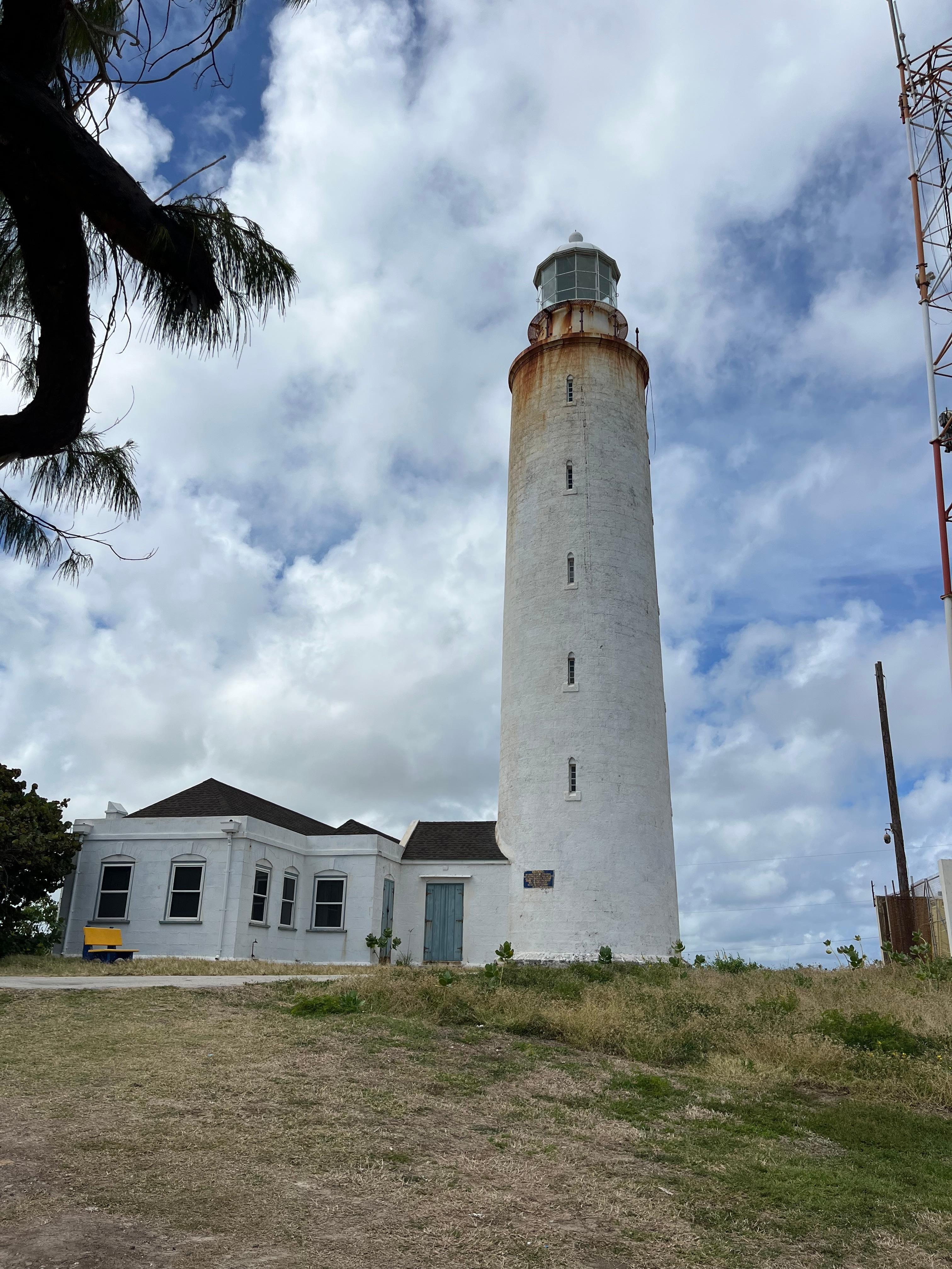 Nearby lighthouse at Ragged Point