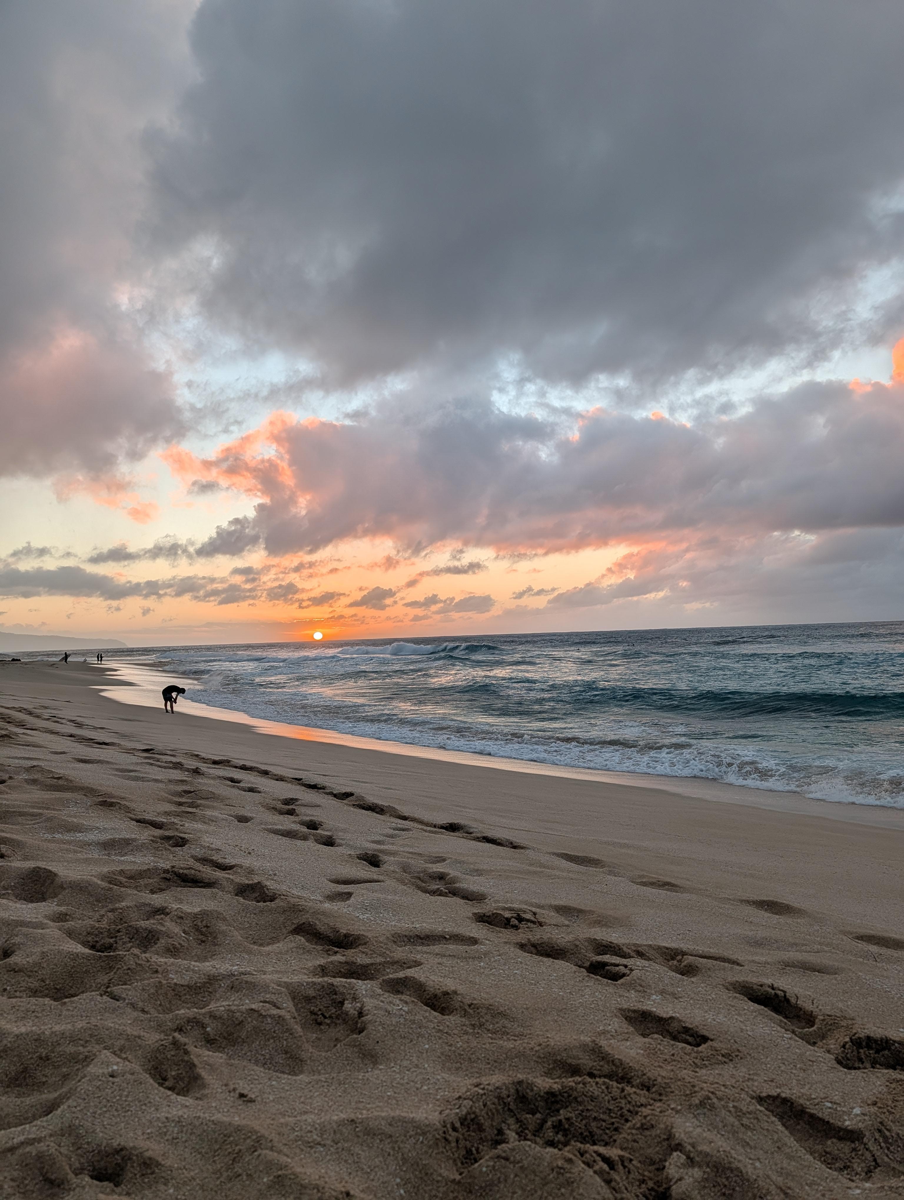 Sunset view from deck