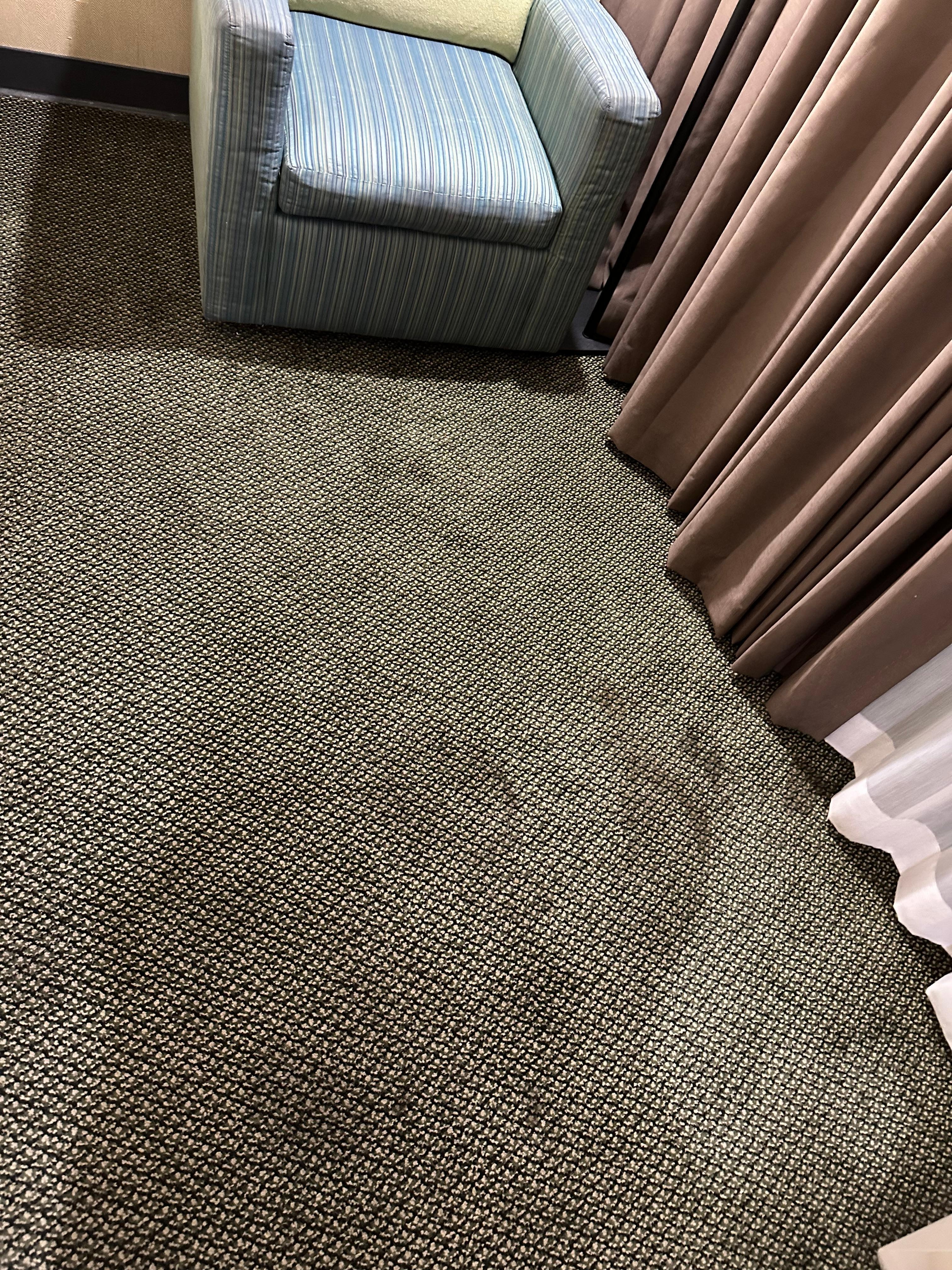 Carpet stains need window