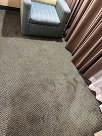 Carpet stains need window