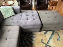 Steamed cleaned couch that needs to be replaced