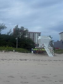 That is the hotel from the beach