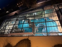 Top view of the pool area