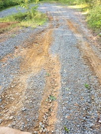 Washed out driveway