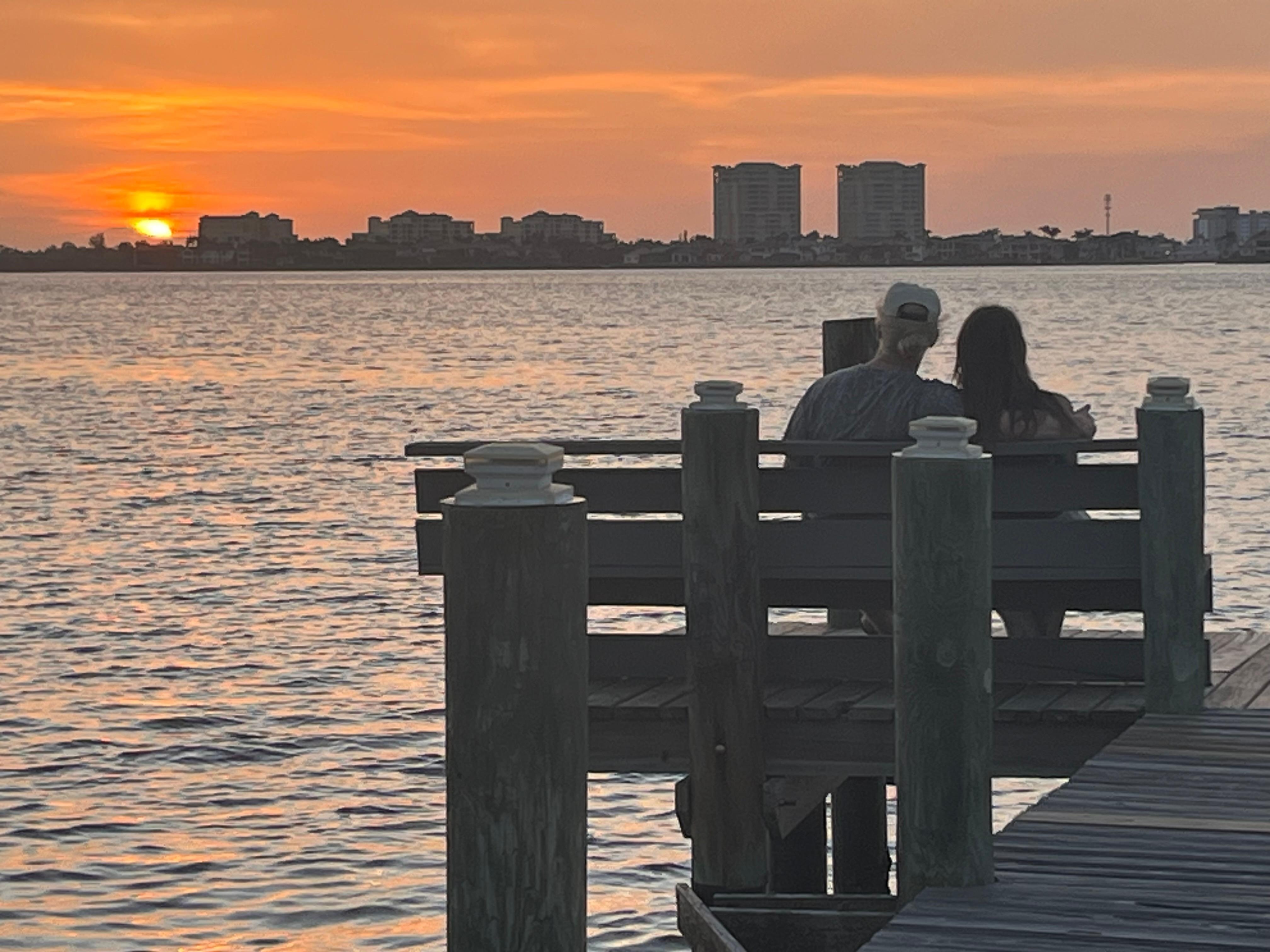 Sunset from the dock