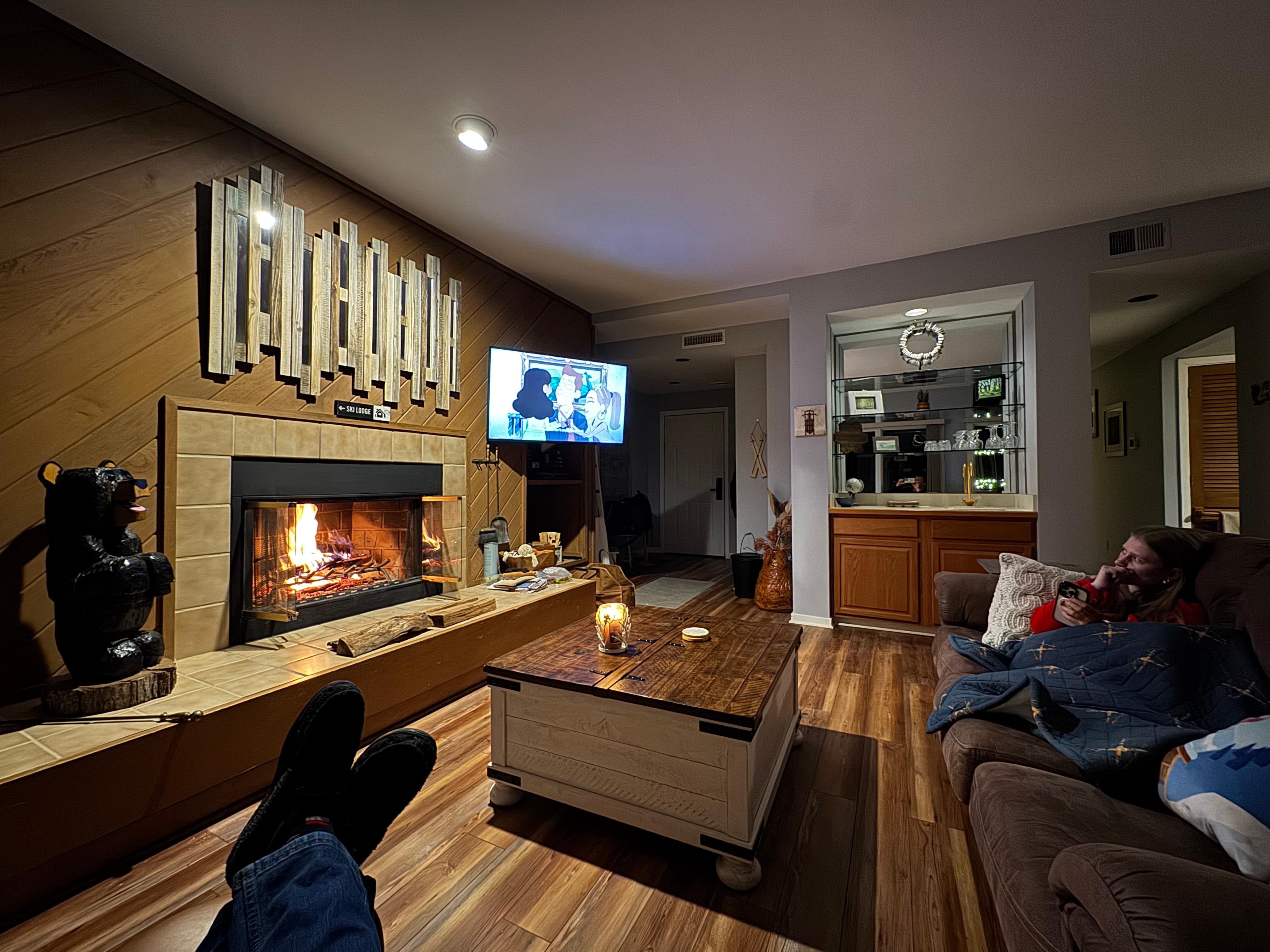 Nightly fire. Bring fire starters. 