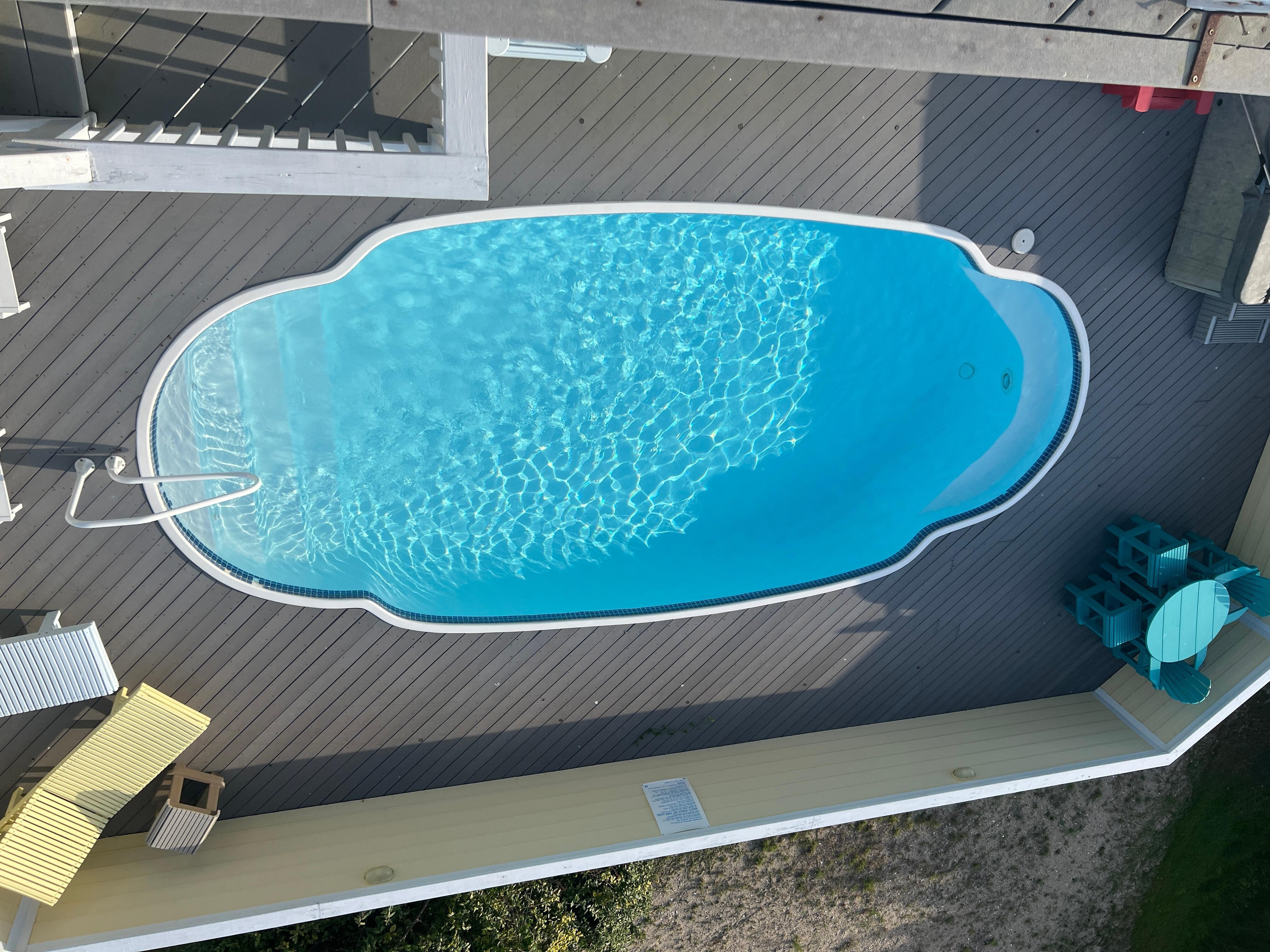 Pool view from upper deck 