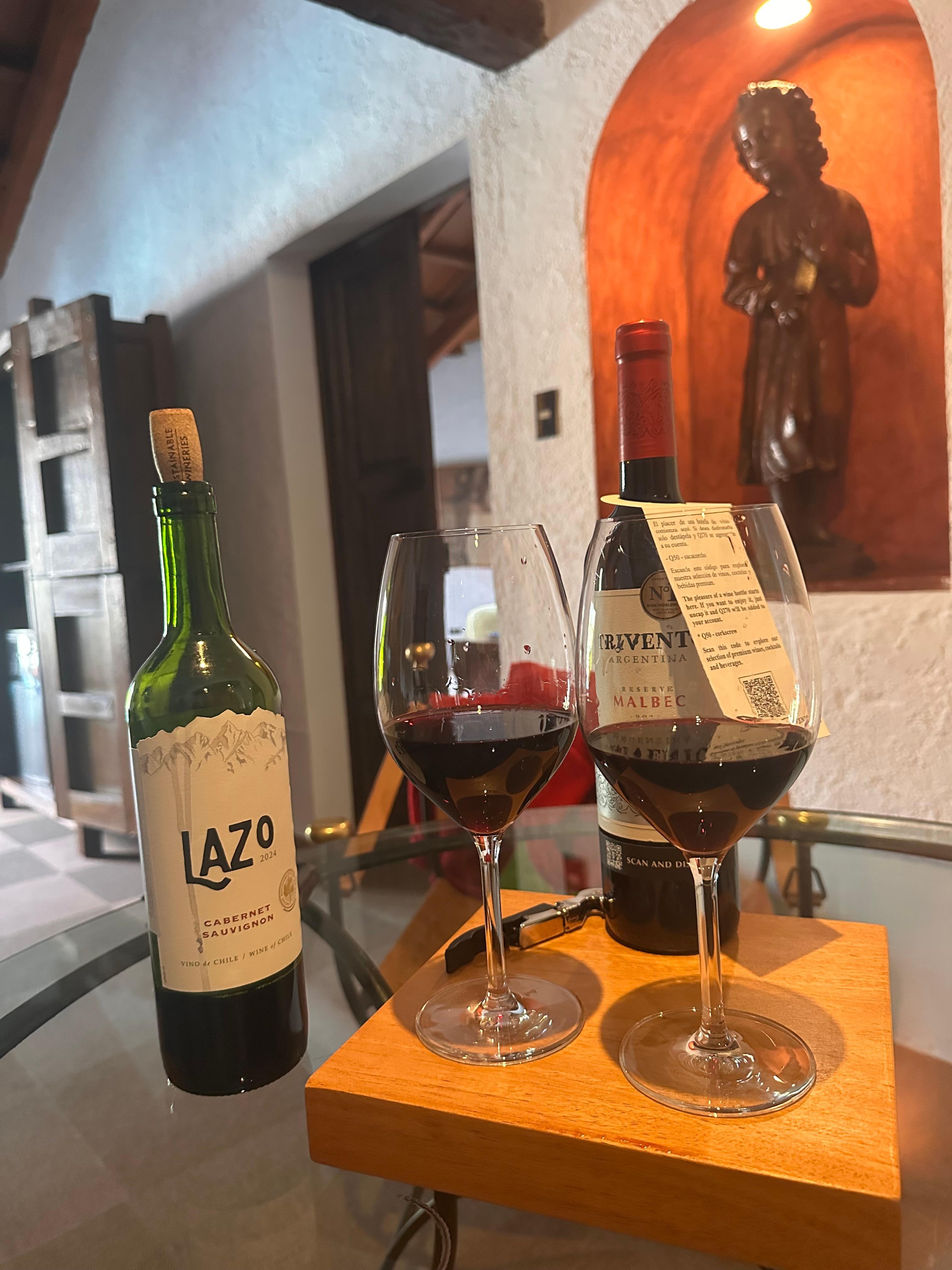 Wine in the luxury suit 