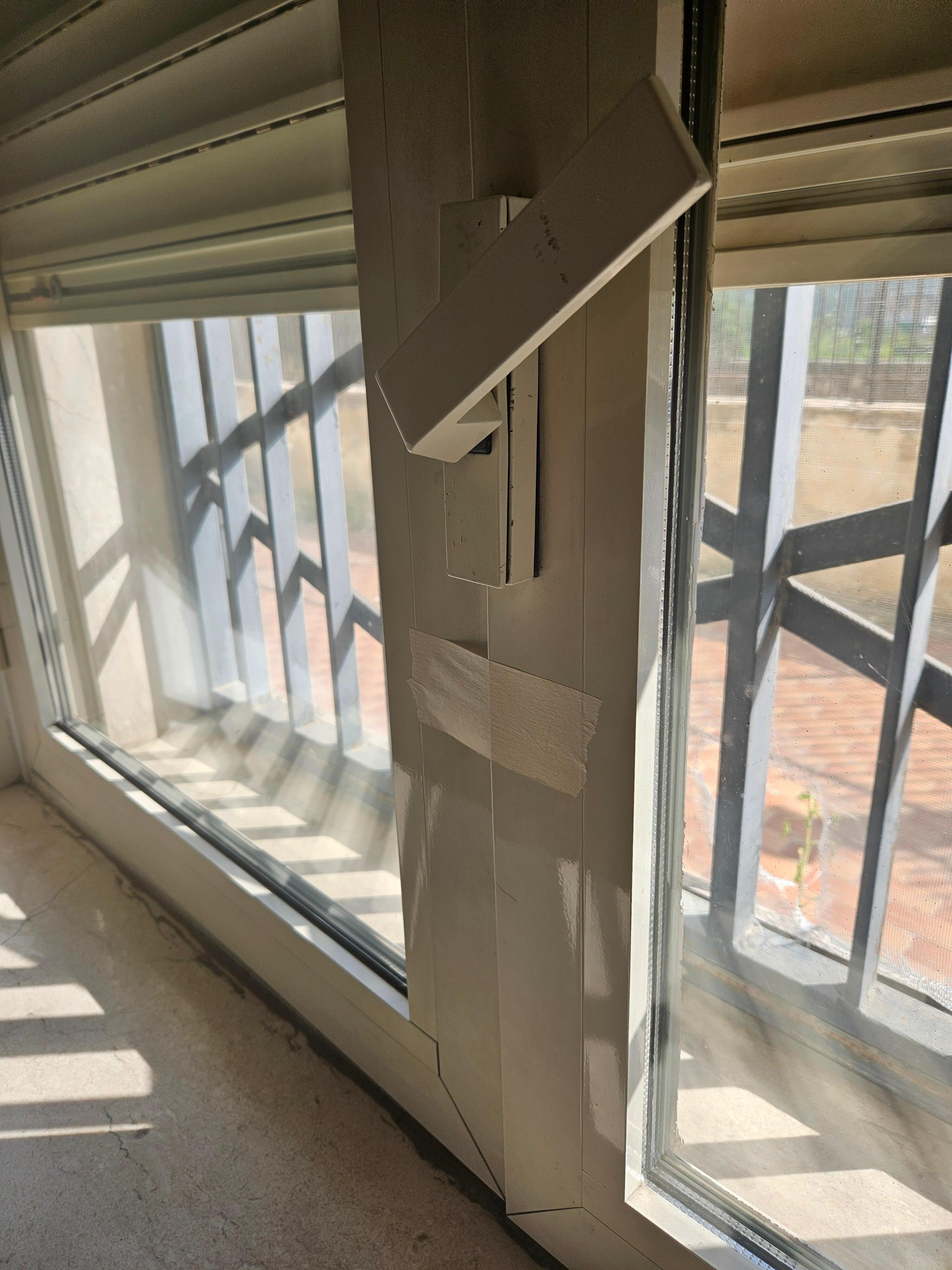 Broken Window latch. I requested tape to close it!