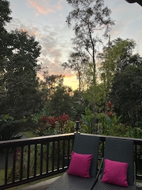Back porch sunset