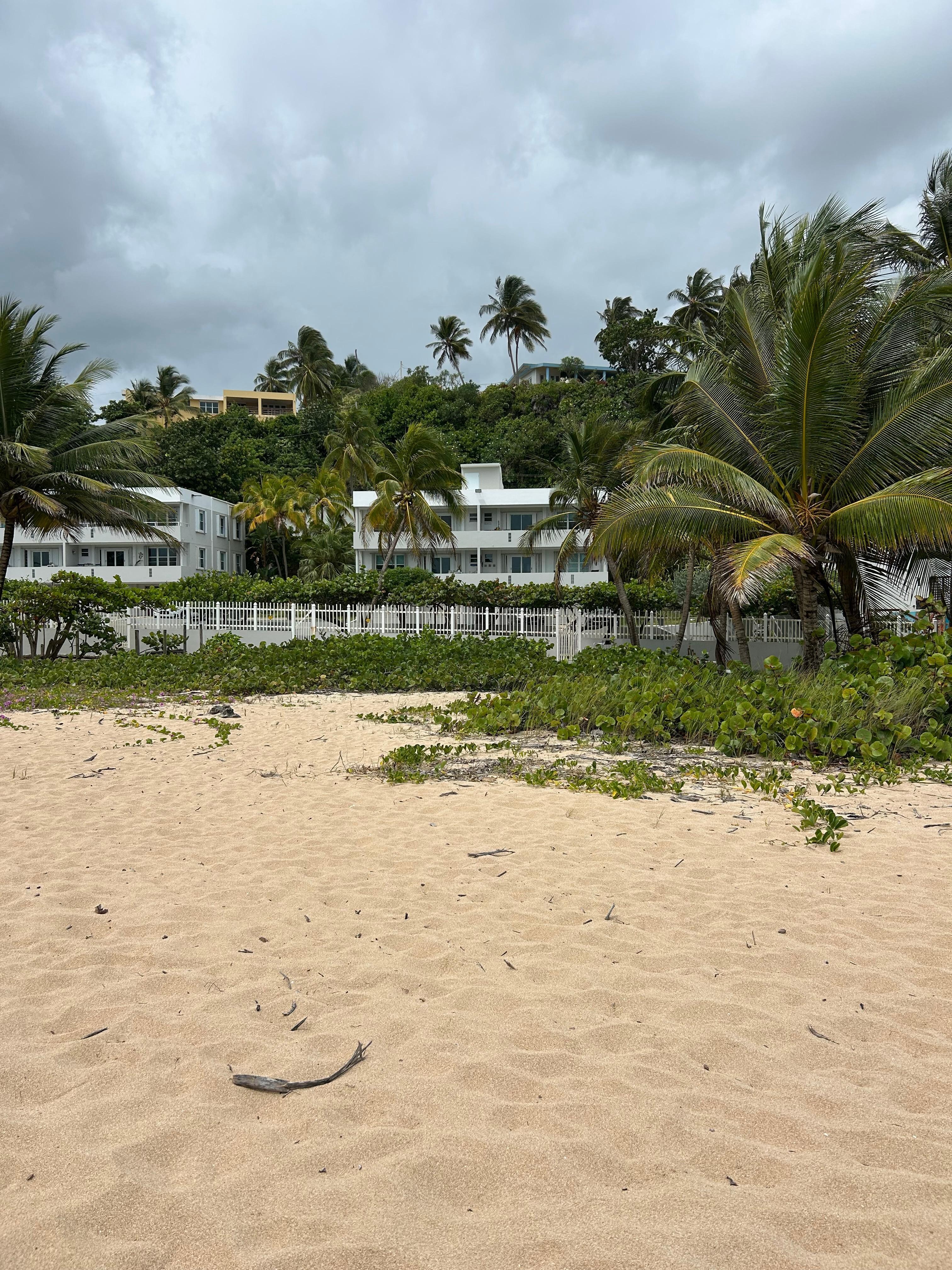 A view of the unit from the beach