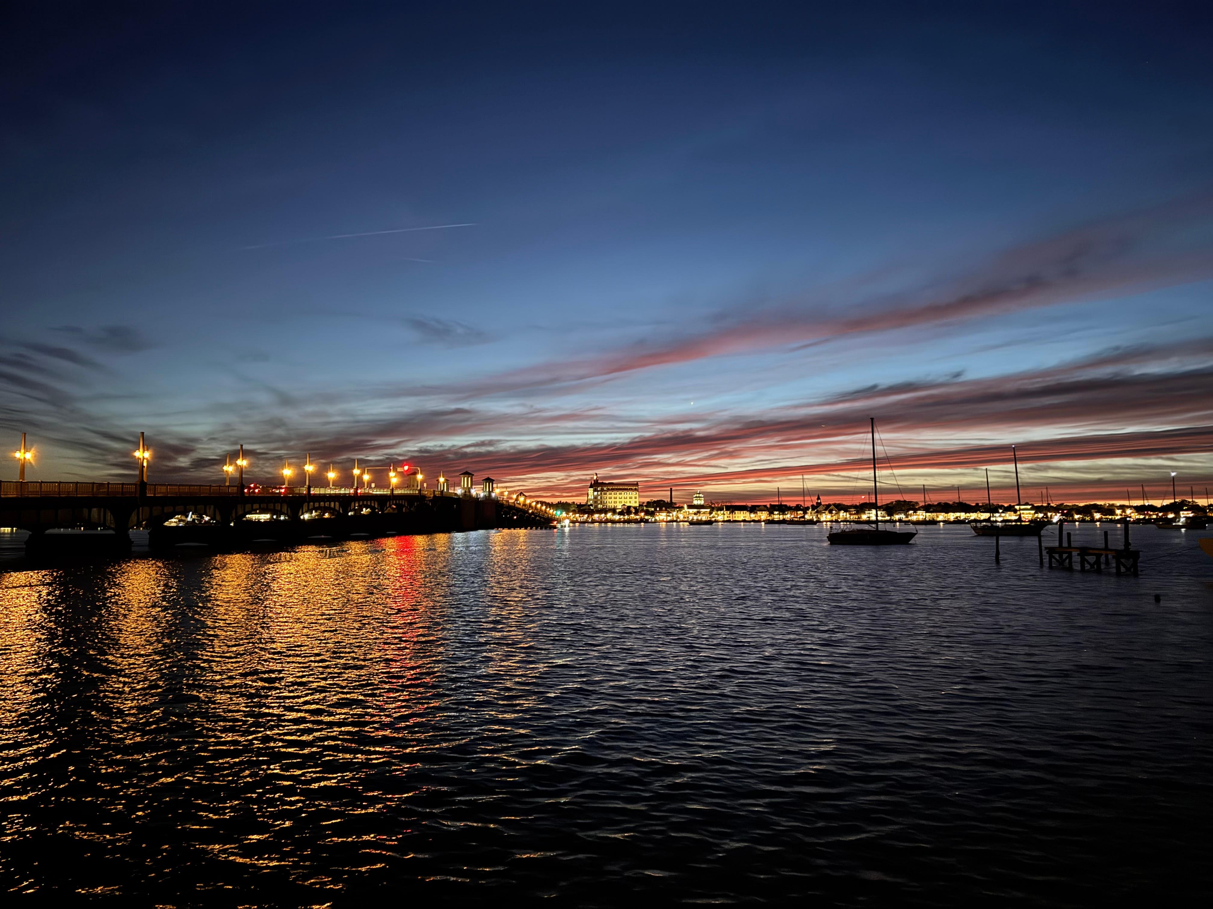Evening view from the deck