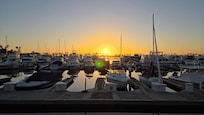 Sunset on the marina