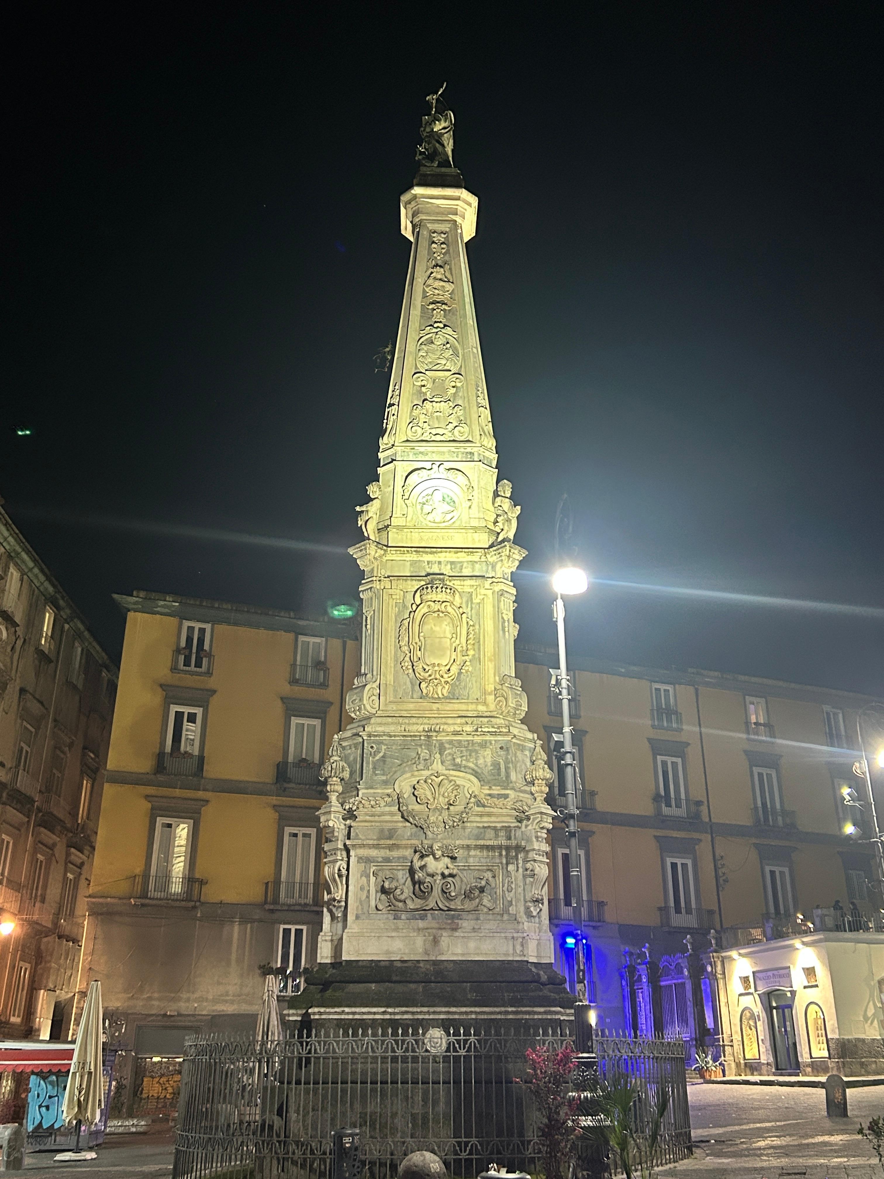 Beautiful spire in the neighboring piazza 