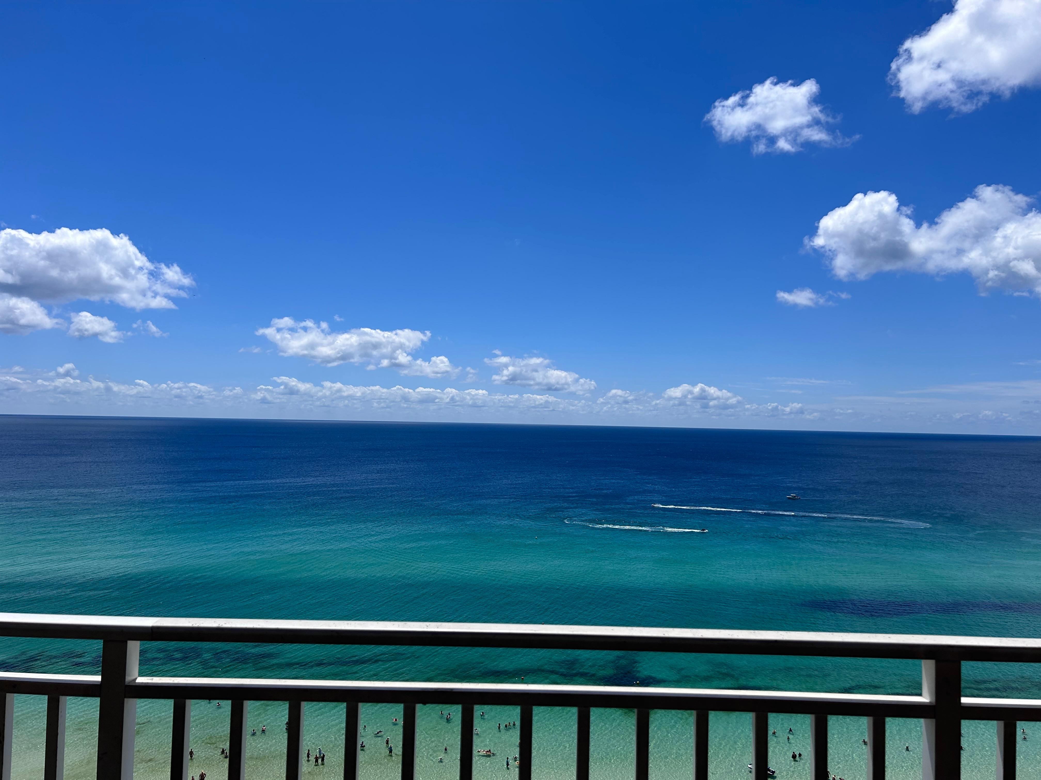 Just outside balcony 