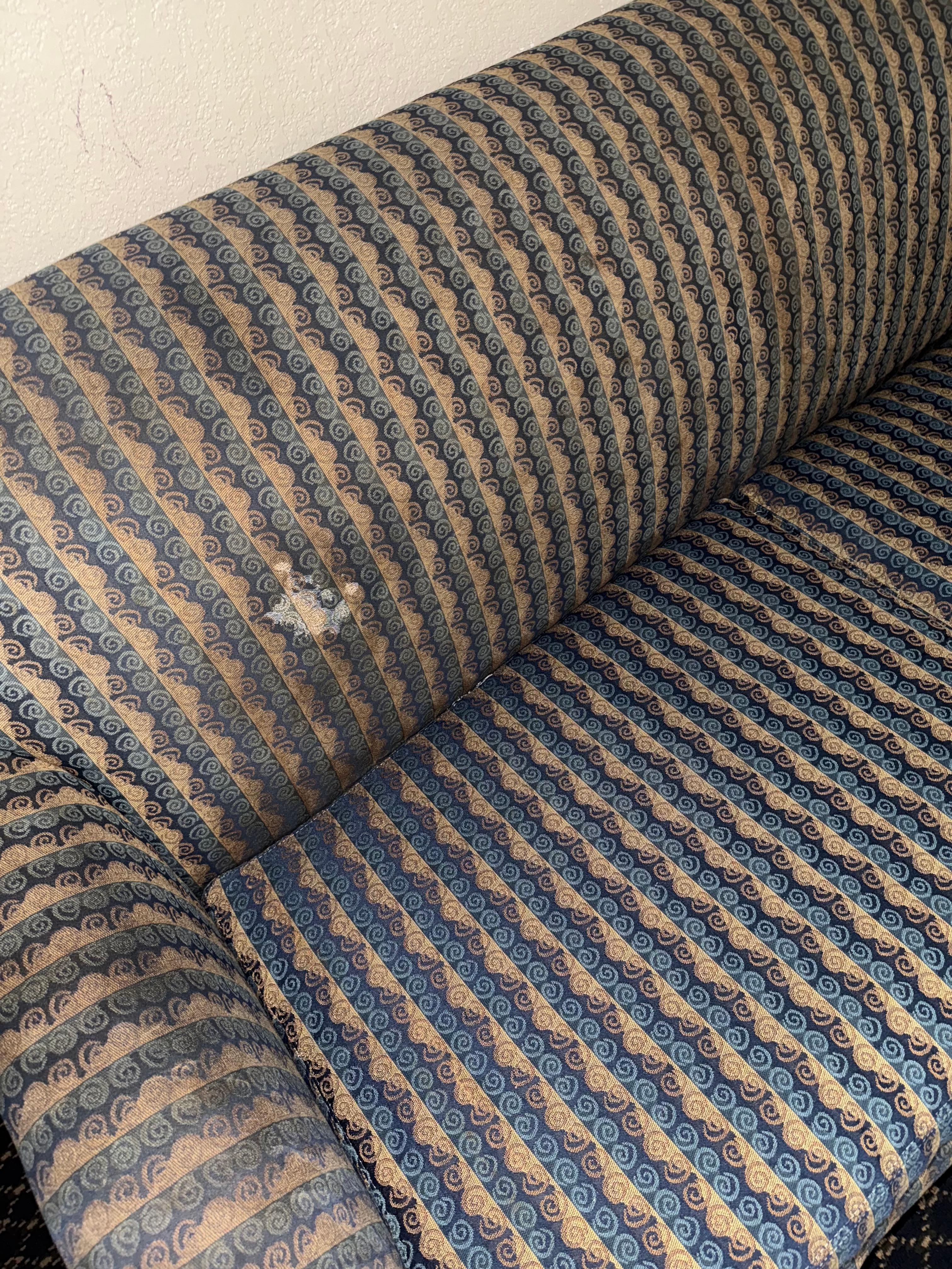 Stained sofa