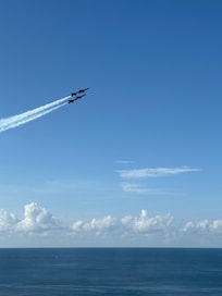 We watched the Blue Angels practice for two hours from our balcony. It was awesome