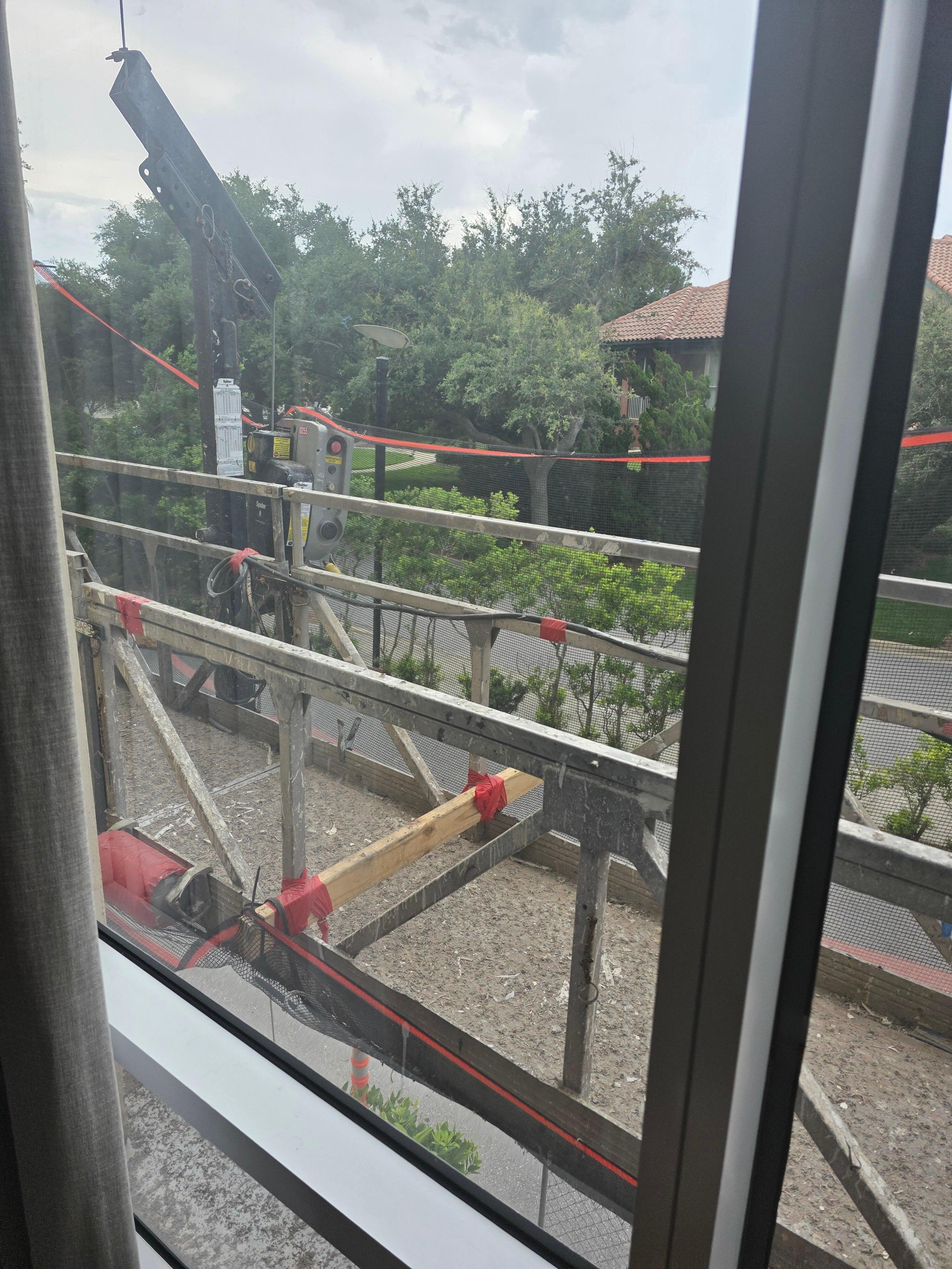 This thing was outside the window!
