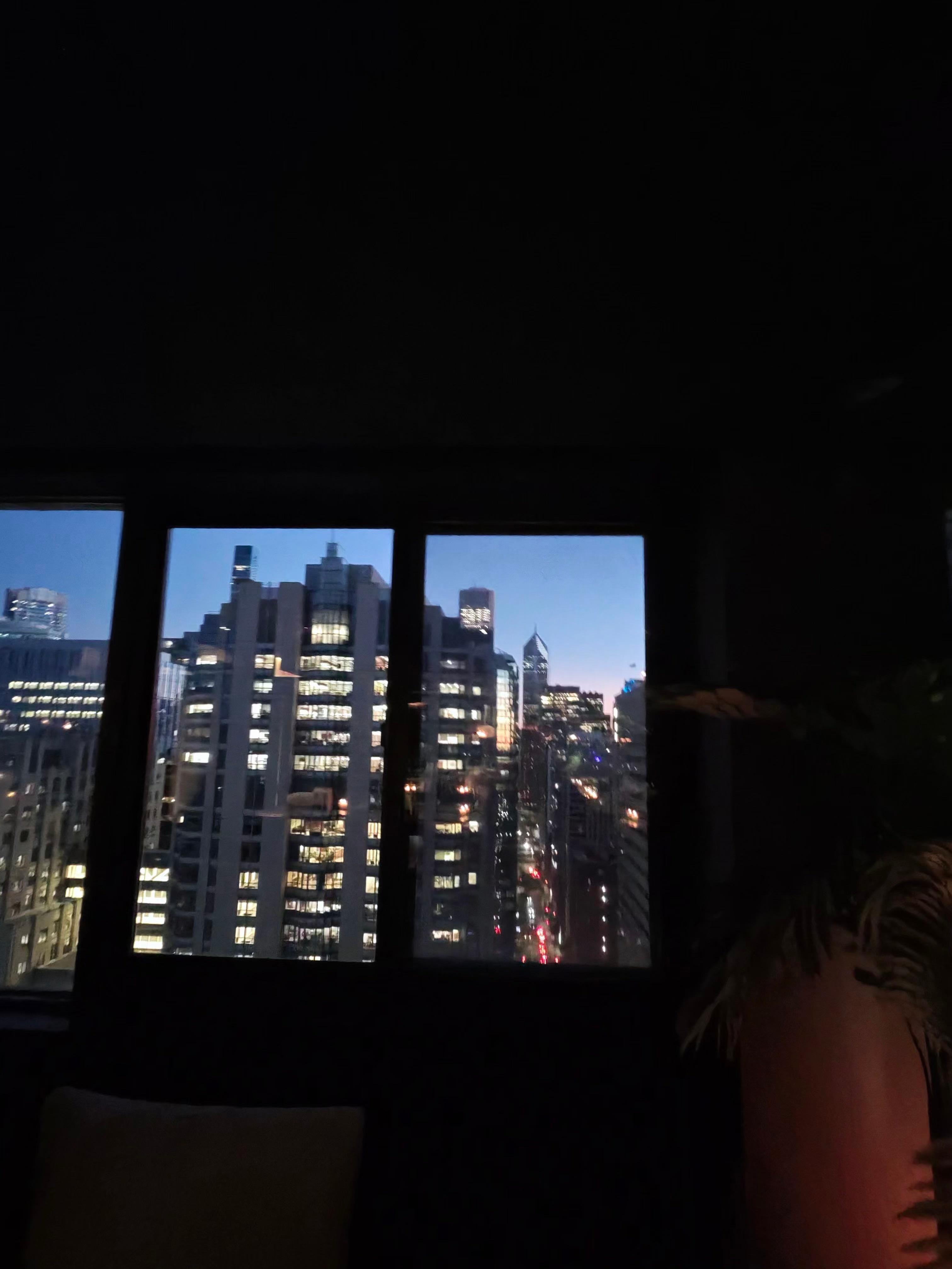 Window from rooftop bar