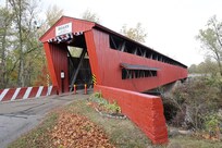 The Roann Covered Bridge is a short drive away.