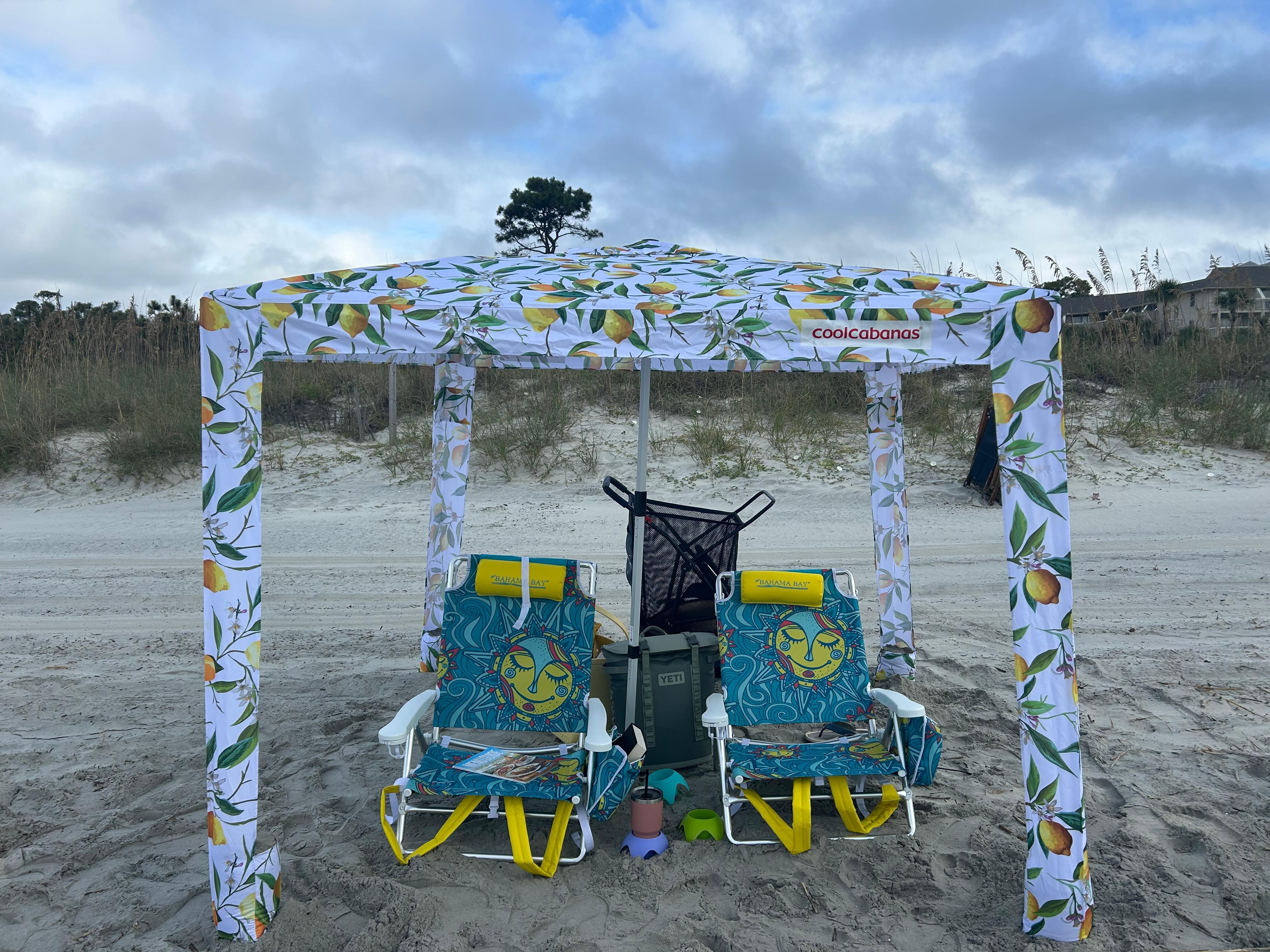 Easy walk to beach with the cart they provided! 