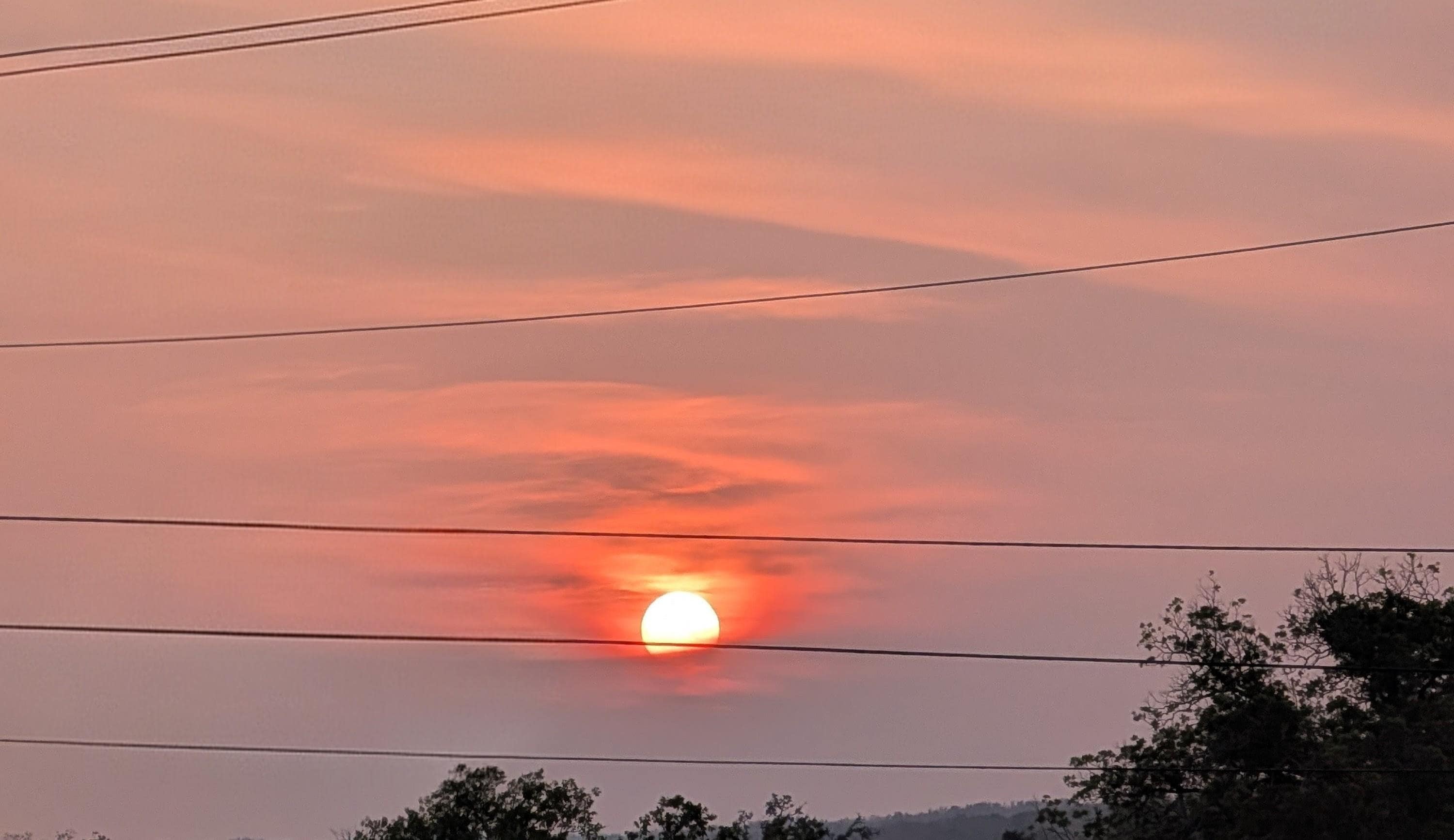 Gorgeous sunset from the porch.