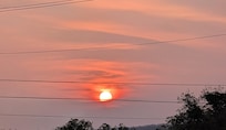 Gorgeous sunset from the porch.