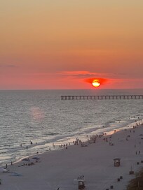Sunset view from the room.