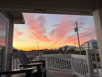 From the porch right before the sun popped up.