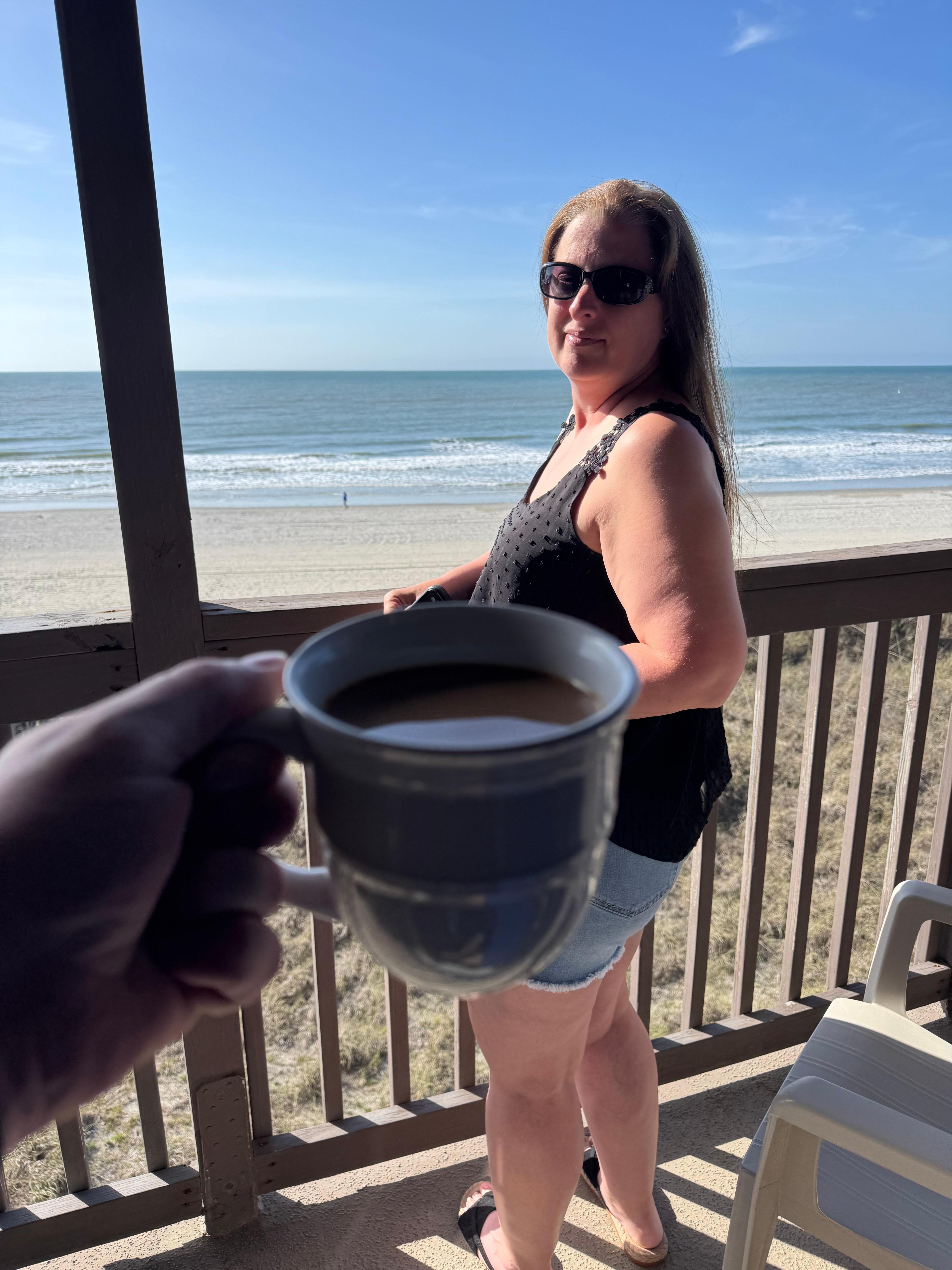 Coffee on the balcony 