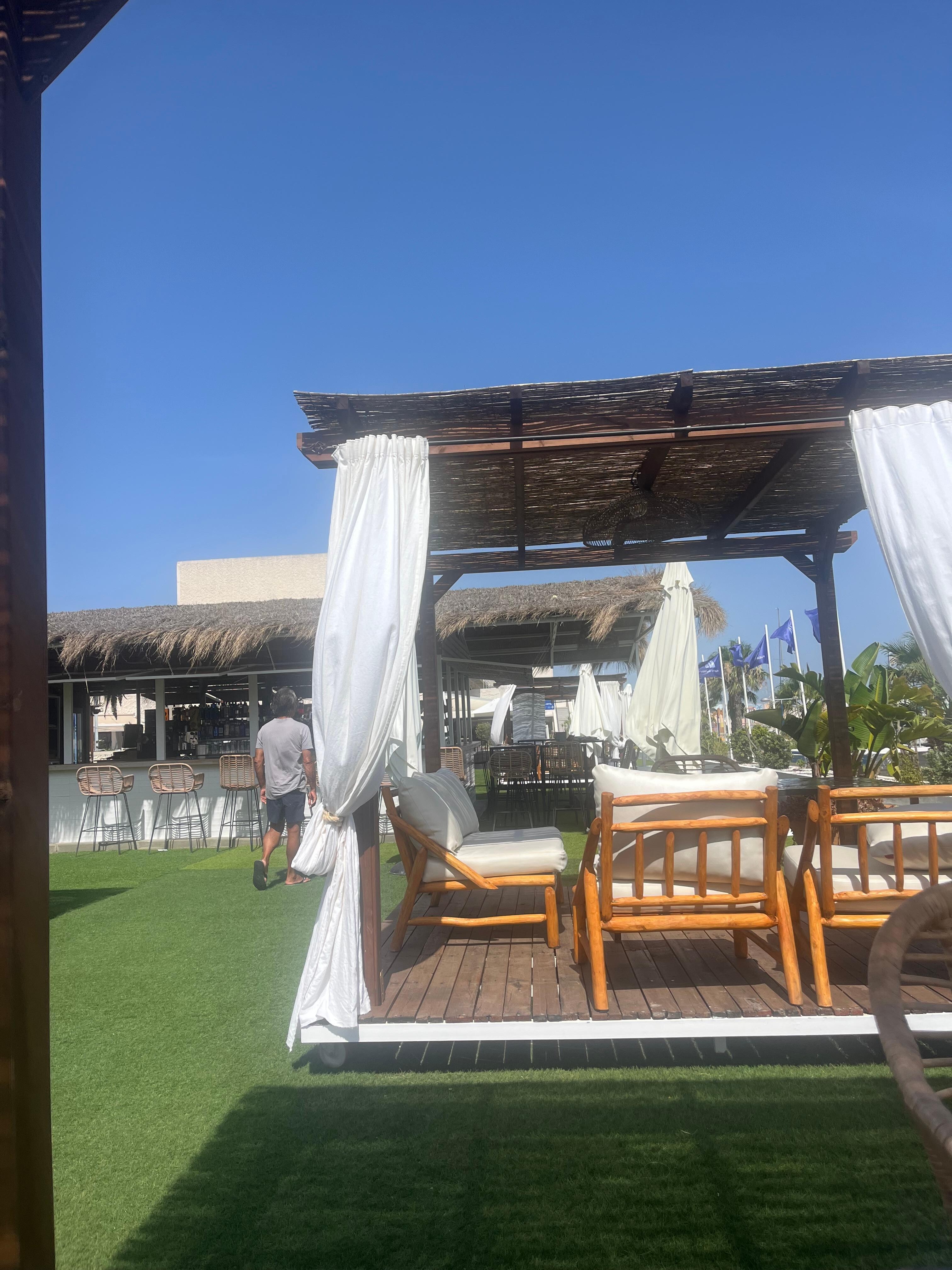 seating area at the hotel 
