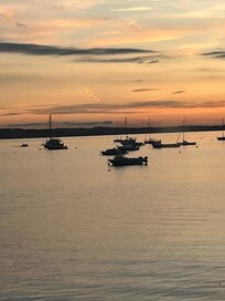 Sunset at arrival