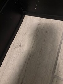 Closet haven’t been sweeped , noticed this before putting down our personal bags .