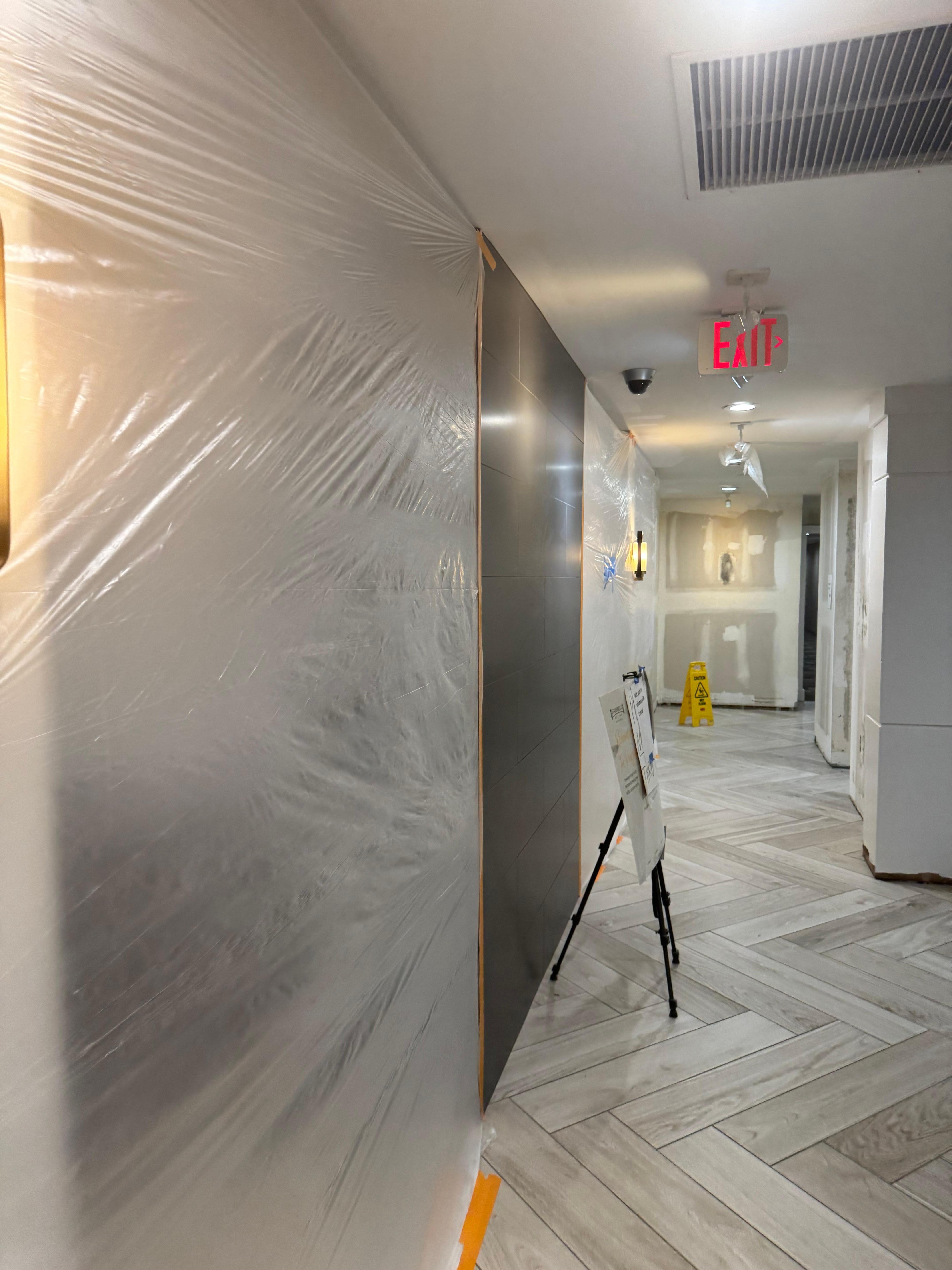 Front entrance hallway to elevator 