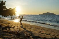 Sonnenuntergang vom Beau Vallon